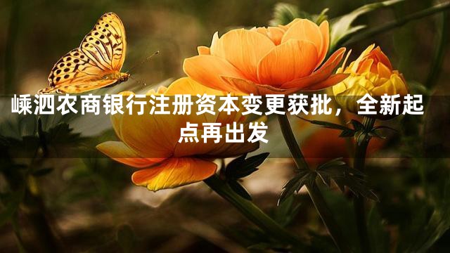 嵊泗農(nóng)商銀行注冊(cè)資本變更獲批，全新起點(diǎn)再出發(fā)