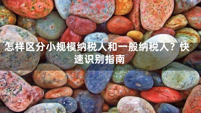 怎樣區(qū)分小規(guī)模納稅人和一般納稅人？快速識(shí)別指南
